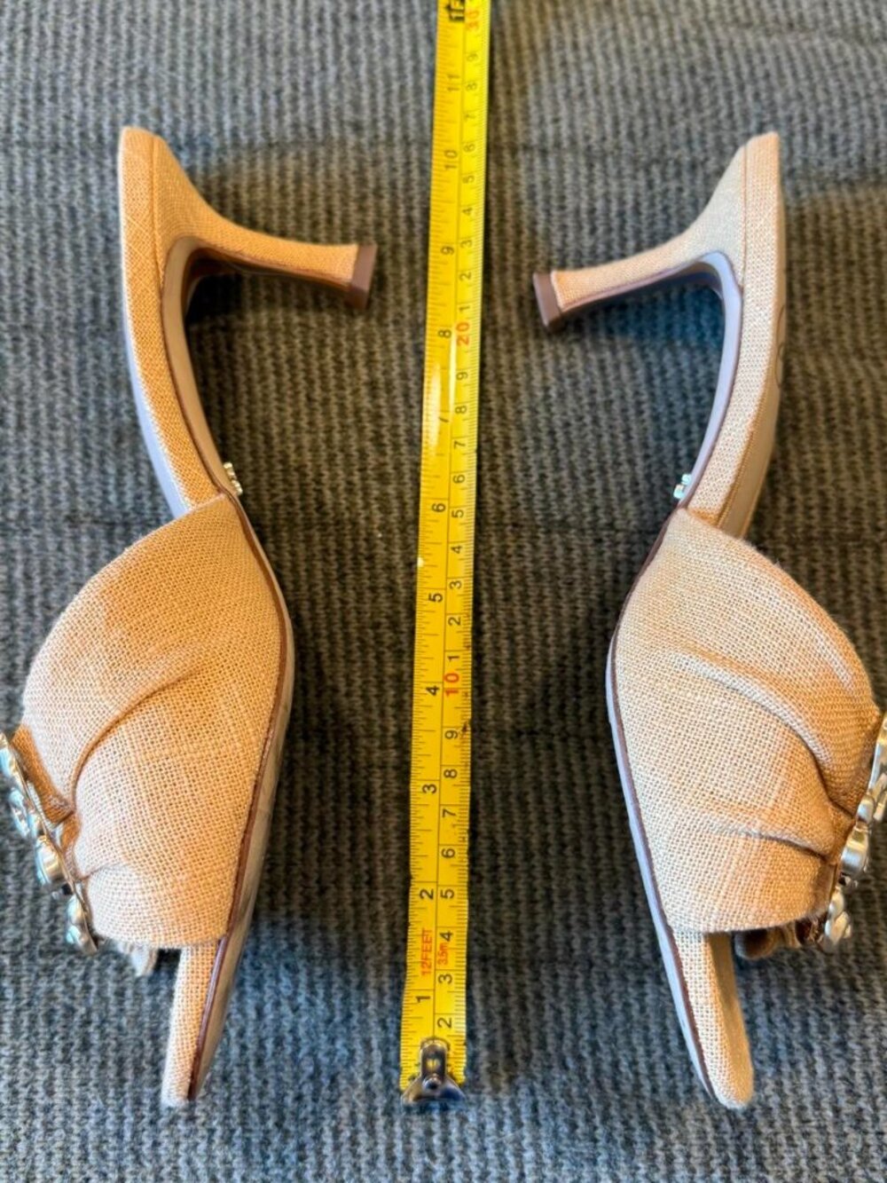 Sam Edelman Women's Tan and Cream Mules - Picture 2 of 8